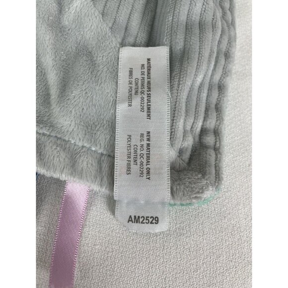 Bright Starts Cuddle N Tags 2-Sided Elephant Lovie Blanket Satin Ribbons Sensory - Picture 6 of 10